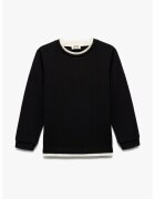 KOTON Bluza de trening cu insertii contrastante - Negru