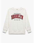 KOTON Bluza de trening din amestec de bumbac cu text - Rosu/Negru/Alb murdar