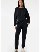 KOTON Bluza de trening din amestec de modal cu decolteu pe partea din spate - Negru