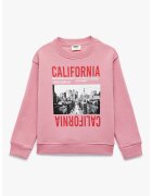 KOTON Bluza de trening regular fit cu imprimeu foto - Roz