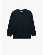 KOTON Bluza de trening supradimensionata din bumbac - Alb/Bleumarin