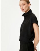 KOTON Bluza lejera cu buzunare aplicate - Negru