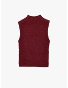KOTON Bluza texturata cu guler inalt - Visiniu