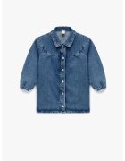 KOTON Camasa din denim cu nasturi - Albastru inchis