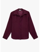 KOTON Camasa regular-fit cu model uni - Visiniu