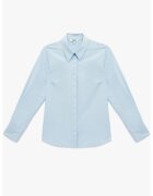 KOTON Camasa regular fit din amestec de bumbac - Albastru glaciar