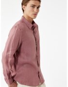 KOTON Camasa regular-fit din in - Roz prafuit