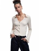 KOTON Camasa slim fit cu maneci clopot - Bej