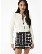 KOTON Cardigan din amestec de lana cu design torsade - Alb fildes