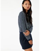 KOTON Cardigan tricotat cu nasturi - Alb/Albastru inchis