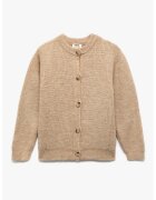 KOTON Cardigan tricotat cu nasturi - Maro deschis melange