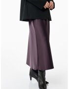 KOTON Fusta midi de satin - Violet aubergine