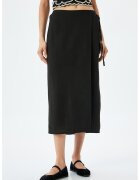 KOTON Fusta midi petrecuta - Negru