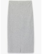 KOTON Fusta midi tricotata fin - Gri deschis