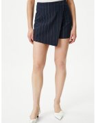 KOTON Fusta-pantalon cu dungi - Bleumarin