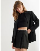 KOTON Fusta-pantalon cu talie inalta si curea - Negru