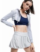 KOTON Fusta-pantalon de bumbac - Gri deschis