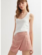 KOTON Fusta-pantalon din amestec de modal cu talie inalta - Roz