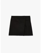KOTON Fusta-pantalon mini regular fit cu fermoar - Negru