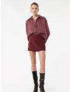 KOTON Fusta-pantalon uni cu fermoar - Visiniu