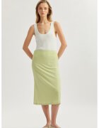 KOTON Fusta tricotata cu talie elastica - Verde fistic