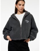 KOTON Hanorac de plus cu maneci raglan - Gri inchis