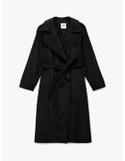 KOTON Palton lung regular-fit cu nasturi - Negru