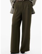 KOTON Pantaloni ampli cu pensa - Kaki inchis
