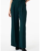 KOTON Pantaloni ampli cu pliuri si talie inalta - Verde englez
