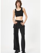 KOTON Pantaloni cargo cu croiala ampla - Negru