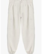 KOTON Pantaloni cargo din amestec de modal - Alb murdar