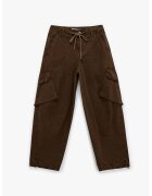 KOTON Pantaloni cargo relaxed fit - Maro inchis