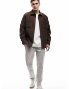 KOTON Pantaloni chino uni - Alb murdar