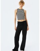 KOTON Pantaloni cu croiala ampla si talie ajustabila - Negru