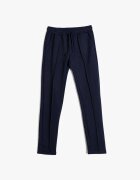 KOTON Pantaloni cu snur de ajustare si detaliu cu pensa - Bleumarin