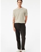 KOTON Pantaloni de bumbac cu talie ajustabila - Maro inchis