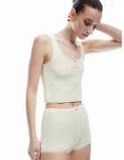 KOTON Pantaloni de pijama slim-fit scurti din amestec de modal - Galben pal
