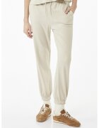 KOTON Pantaloni de trening conici cu snururi - Alb fildes