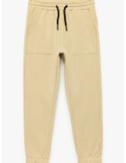 KOTON Pantaloni de trening din amestec de bumbac cu buzunare laterale - Bej