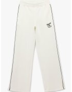 KOTON Pantaloni de trening din amestec de bumbac cu croiala ampla - Negru/Alb murdar