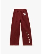 KOTON Pantaloni de trening din bumbac cu talie medie - Alb/Rosu inchis
