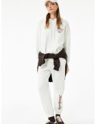 KOTON Pantaloni de trening relaxed-fit cu terminatii elastice - Crem