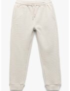 KOTON Pantaloni de trening striati din amestec de bumbac - Maro nisip
