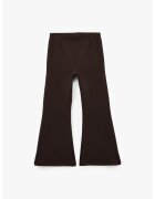 KOTON Pantaloni evazati cu talie inalta - Maro inchis