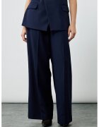 KOTON Pantaloni palazzo cu buzunare oblice - Bleumarin