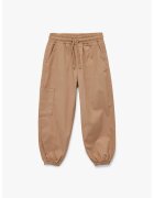 KOTON Pantaloni relaxed-fit din bumbac - Maro inchis
