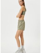KOTON Pantaloni scurti cu talie elastica - Verde feriga