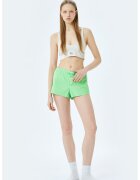 KOTON Pantaloni scurti de pijama cu talie elastica - Verde deschis
