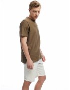 KOTON Pantaloni scurti din amestec de in - Alb fildes