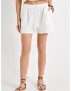 KOTON Pantaloni scurti din muslin cu snur de ajustare - Alb